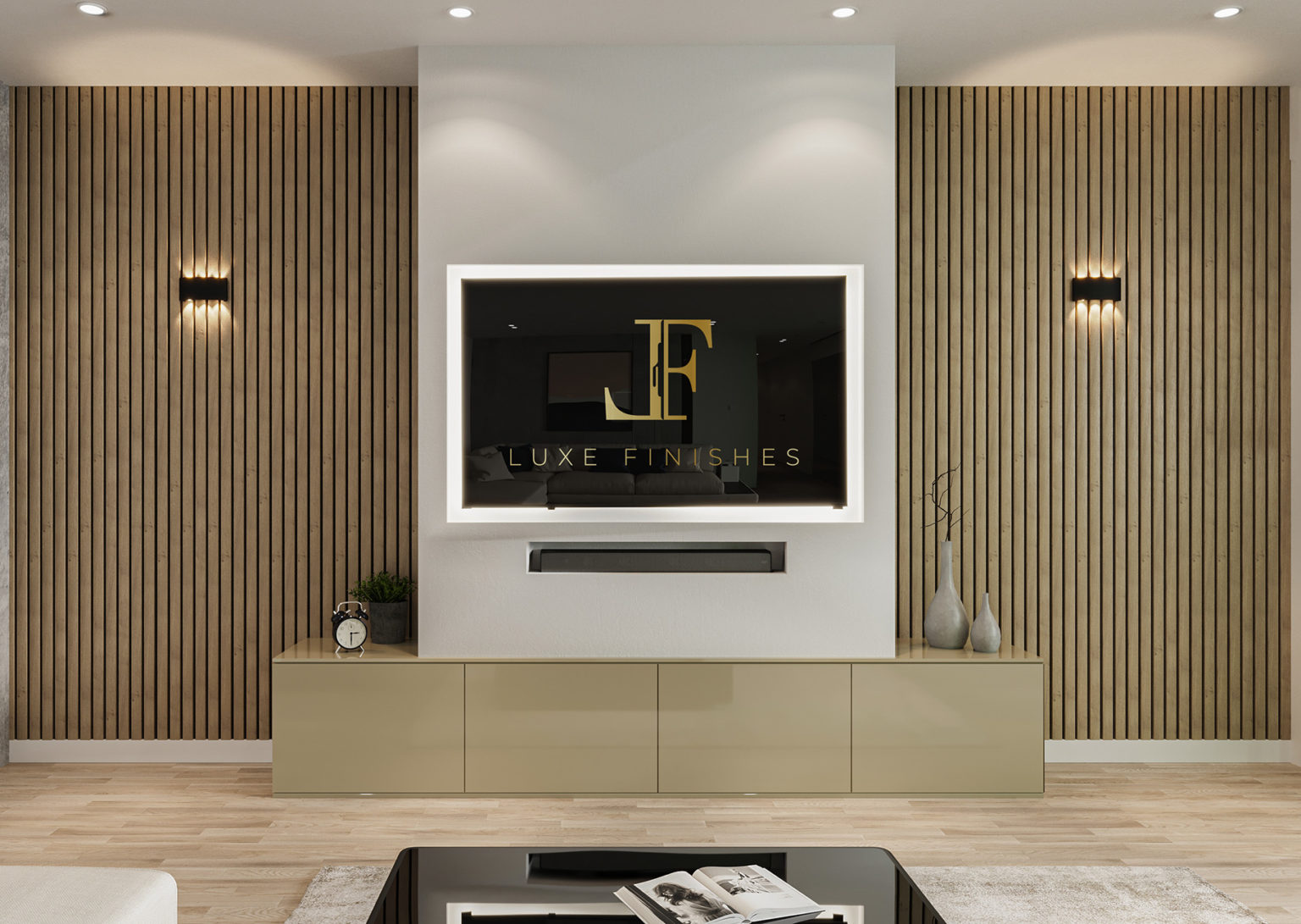 Media Walls - Luxe Finishes